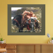 Pferde und Liebhaber - gepanzerte Leinwand (Insitu (Wohnzimmer))