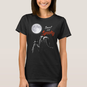 Pferde und Mädchen, süß und schwammig Mädchen schw T-Shirt
