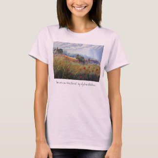 Pferde und Mohn, T-Shirt