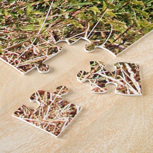 Pferde und Muschel Marker Post, El Camino, Spanien Puzzle (Seite)