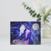Pferde und Nacht Postkarte (Stehend Vorderseite)