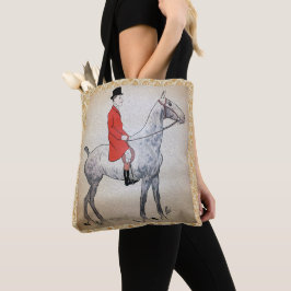 Pferde und Reiter Karikatur auf Paisley Tasche