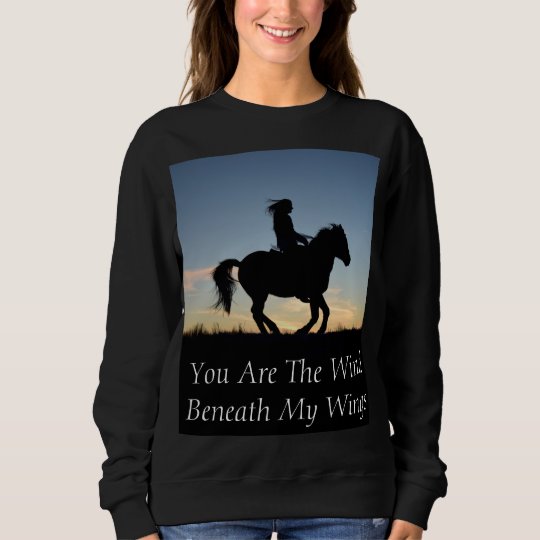 Pferde Und Reiter Silhouette Sweatshirt Zazzle De