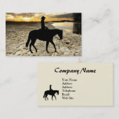Pferde-und Reiter-Visitenkarte Visitenkarte (Vorne/Hinten)