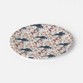 Pferde und Reiterpapiere Reittiere Kunst Pappteller (Schrägansicht)