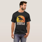 Pferde und Rollläden T-Shirt (Vorne ganz)