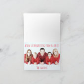 Pferde und Schlitten "Ein Winterwunderland" Feiertagskarte (Innenseite)