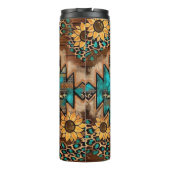 Pferde und Sonnenblumen Thermosbecher (Rückseite)