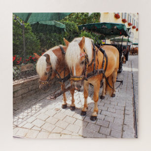 Pferde und Wagen Puzzle