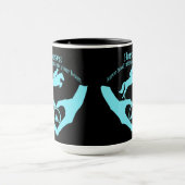 Pferde Verließ Hoof Prints auf dem Herzen Tasse (Zentrum)