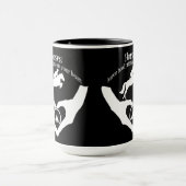 Pferde Verließ Hoof Prints auf dem Herzen Tasse (Zentrum)