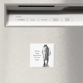 Pferde Verließ Hoofprints auf Ihrem Herzen: Stift Magnet (In Situ (Geschirrspüler))