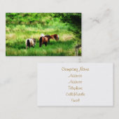 PFERDE VISITENKARTE (Vorne/Hinten)