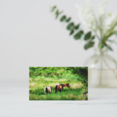 PFERDE VISITENKARTE (Stehend Vorderseite)