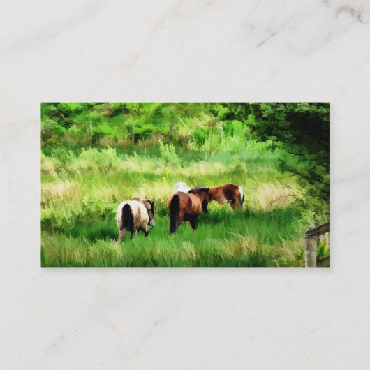 PFERDE VISITENKARTE (Vorderseite)