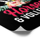 Pferde Volleyball Nur ein Mädchen, die Lieben Poster (Ecke)