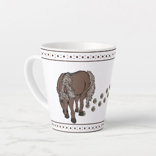 Pferde von figdewdrop Kleine Latte-Tasse Milchtasse