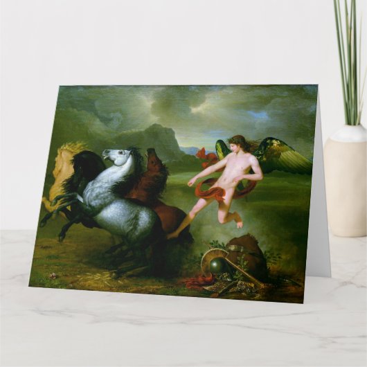 Pferde von Mars Fine Art Grußkarte Karte (Vorderseite)