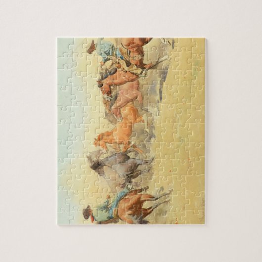 Pferde von Maynard Dixon Puzzle (Vertikal)