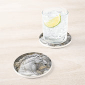 Pferde von Neptun-Statue Italien 1 Getränkeuntersetzer (Seite)