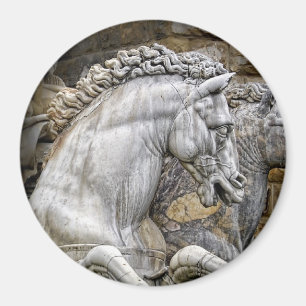 Pferde von Neptun-Statue Italien Magnet