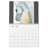 Pferde-Wandkalender 2027 mit Marmormuster Kalender (Mär 2027)