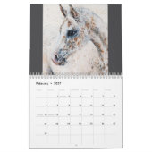 Pferde-Wandkalender 2027 mit Marmormuster Kalender (Feb 2027)