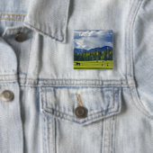 Pferde weiden auf Weide in der Nähe von Weißfisch, Button (Beispiel)