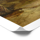 Pferde Weiden: Ein grauer Stallion mit Mares Poster (Ecke)