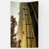 Pferde Weiden im Sonnenaufgang Banner (Vertikal)