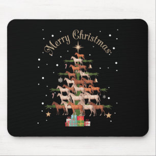 Pferde Weihnachten Bäume Pferde Weihnachtsbaum Fro Mousepad