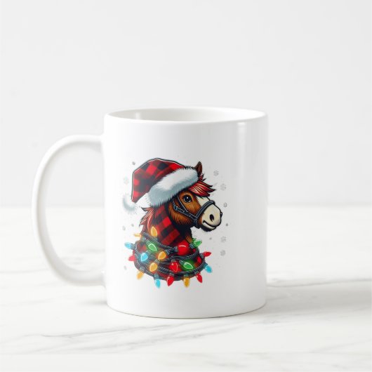 Pferde Weihnachten Pferde Reiten Xmas Pferd Kaffeetasse (Links)