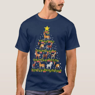 Pferde Weihnachtsbaum Pferde Weihnachtsfeier T-Shirt