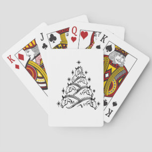 Pferde Weihnachtsbaum Reiturlaub Weihnachten Spielkarten