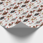 Pferde-Weihnachtsgeschenkpapier Geschenkpapier (Ecke)