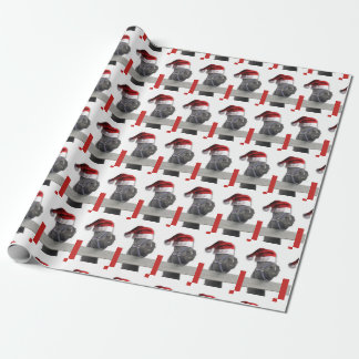 Pferde-Weihnachtsmann Geschenkpapier