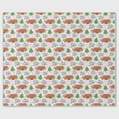 Pferde-Weihnachtspapier Geschenkpapier (Flach)