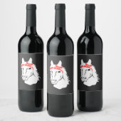 Pferde Weinetikett (Flaschen)