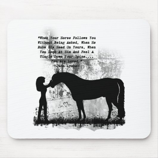 Pferde werden Sie geliebt Mousepad (Vorne)