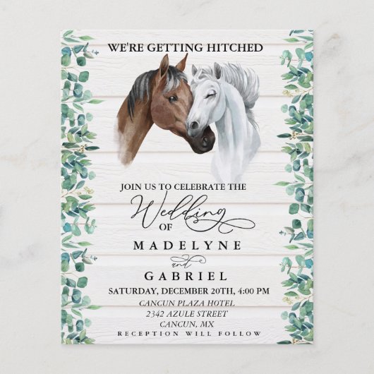 Pferde Western Hochzeit Grünwald Rustikal (Vorderseite)