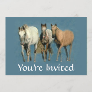 Pferde wild und wunderbare Party Einladung