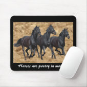 Pferde wildes Mousepad (Mit Mouse)