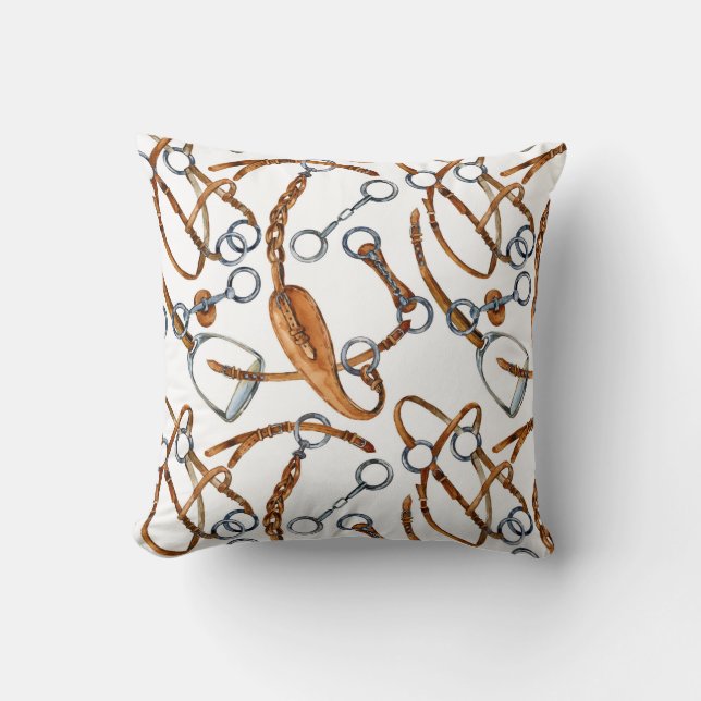 Pferde-Wohngestaltung Kissen (Vorderseite)