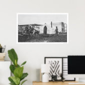 Pferde Zelt Ankerage 1916 Poster (Heimbüro)