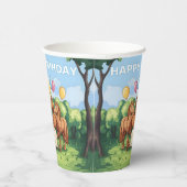 Pferde zum Geburtstag Pappbecher (Rechts)