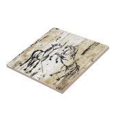 Pferde zur Pferdezucht Fliese (Seite)