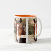 PFERDE ZWEIFARBIGE TASSE (VorderseiteRechts)