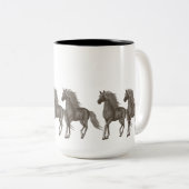 Pferde Zweifarbige Tasse (VorderseiteRechts)