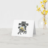 Pferdeangebot: Leicht abgelenkt von Pferden BLANK Karte (Gelbe Blume)