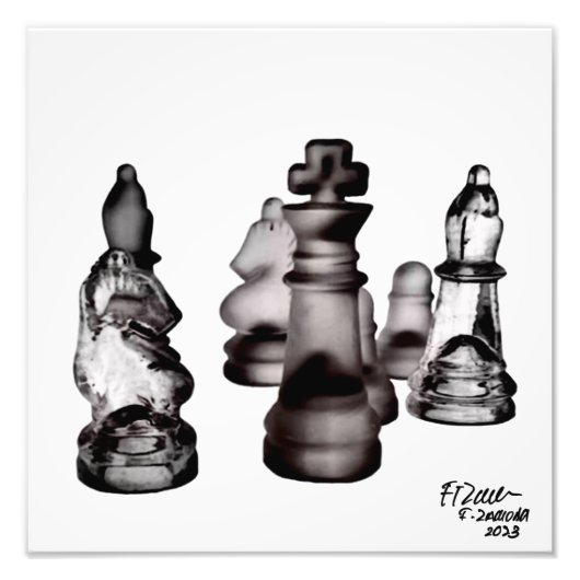 Pferdeangriff Fotodruck (Vorne)